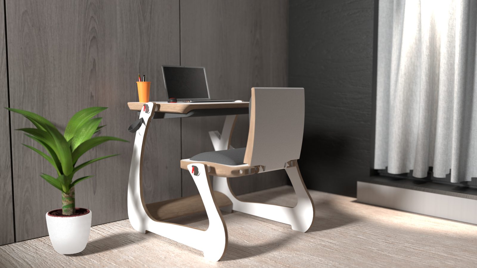 Delta convertible furniture mechanism